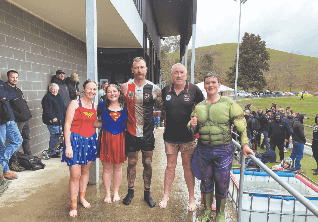 Rare wet conditions at Rebel Park