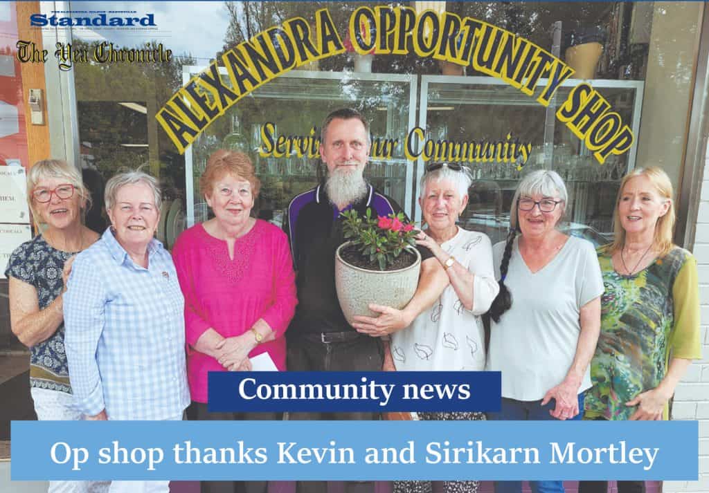 Op shop thanks Kevin and Sirikarn Mortley