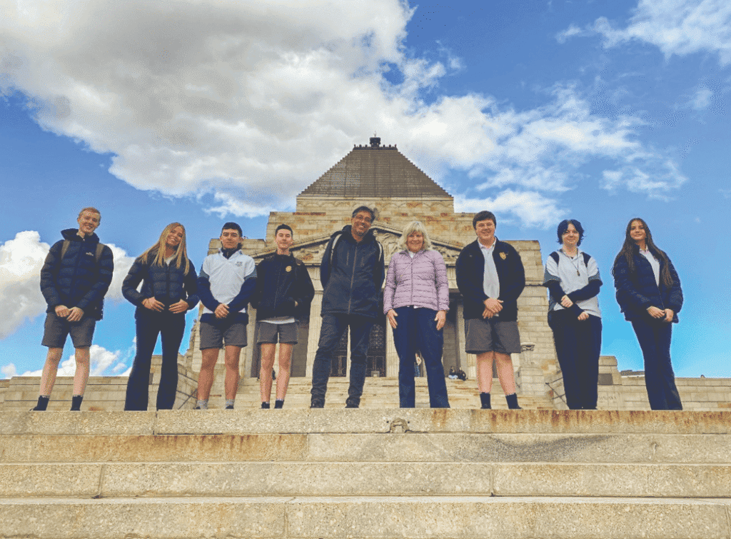 Alexandra Secondary College students visit Melbourne’s Shrine of Remembrance