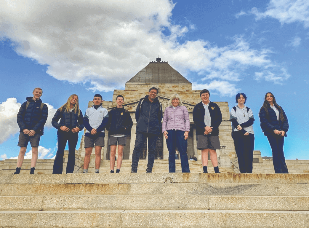 Alexandra Secondary College students visit Melbourne’s Shrine of Remembrance