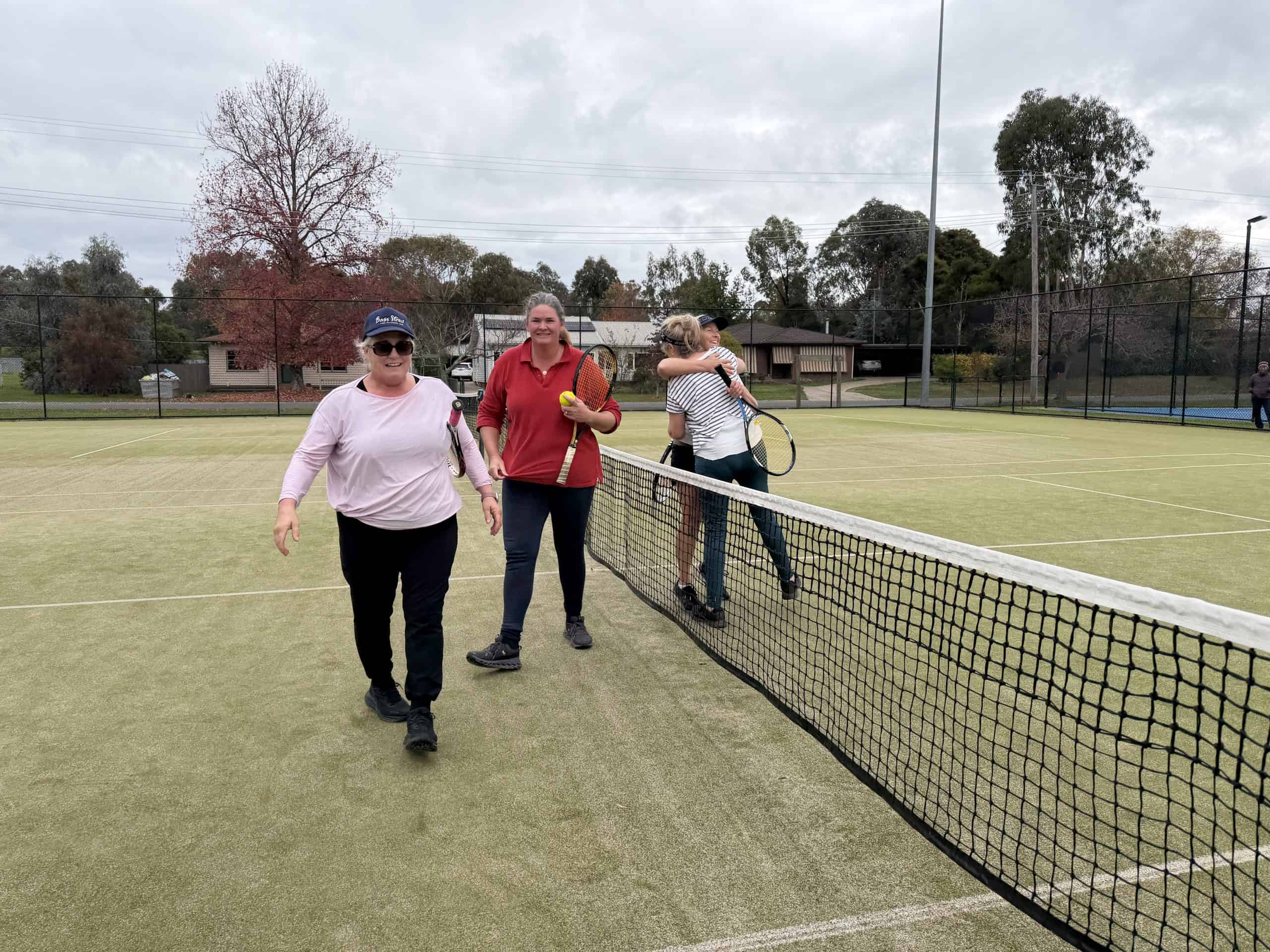 Cold weather for ladies winter tennis rounds