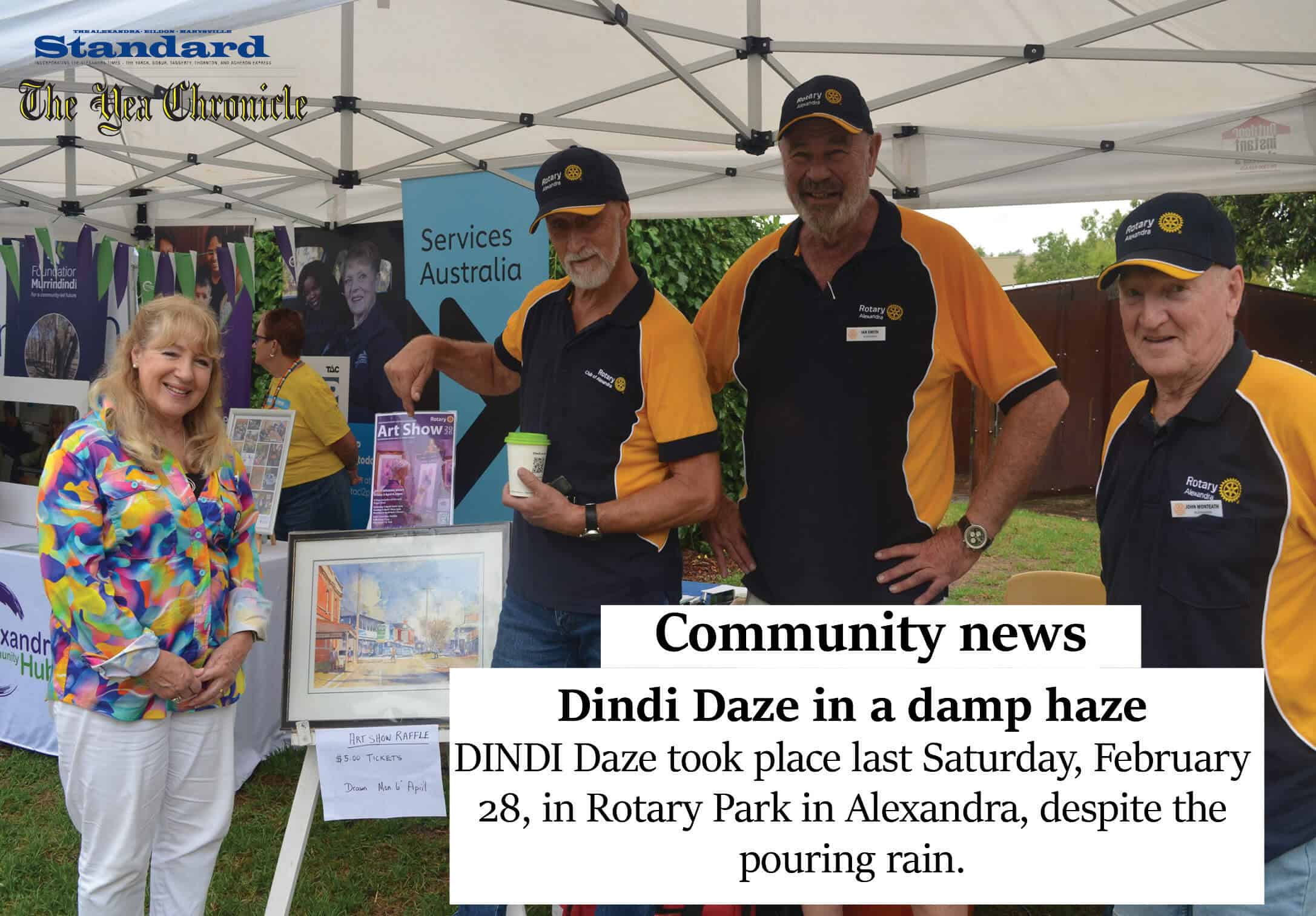 Dindi Daze in a damp haze
