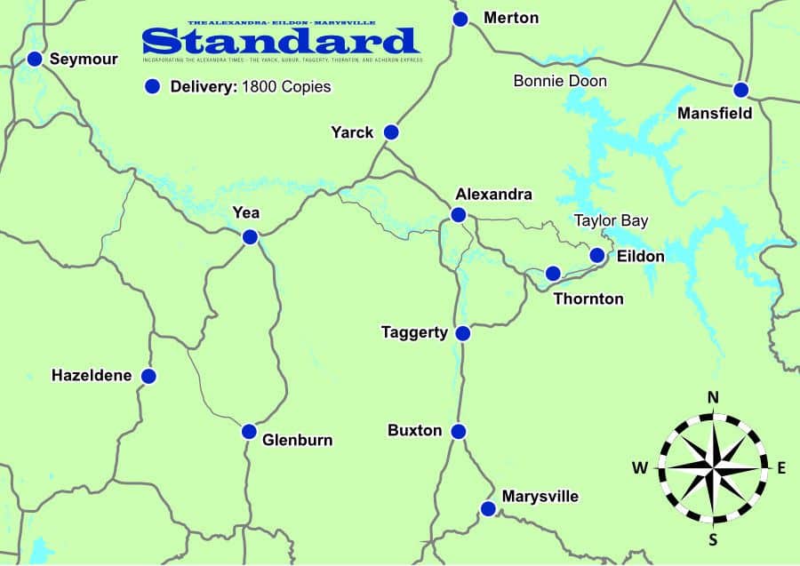 Distribution Map - Alexandra Standard