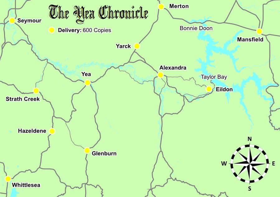 Distribution Map - Yea Chronicle