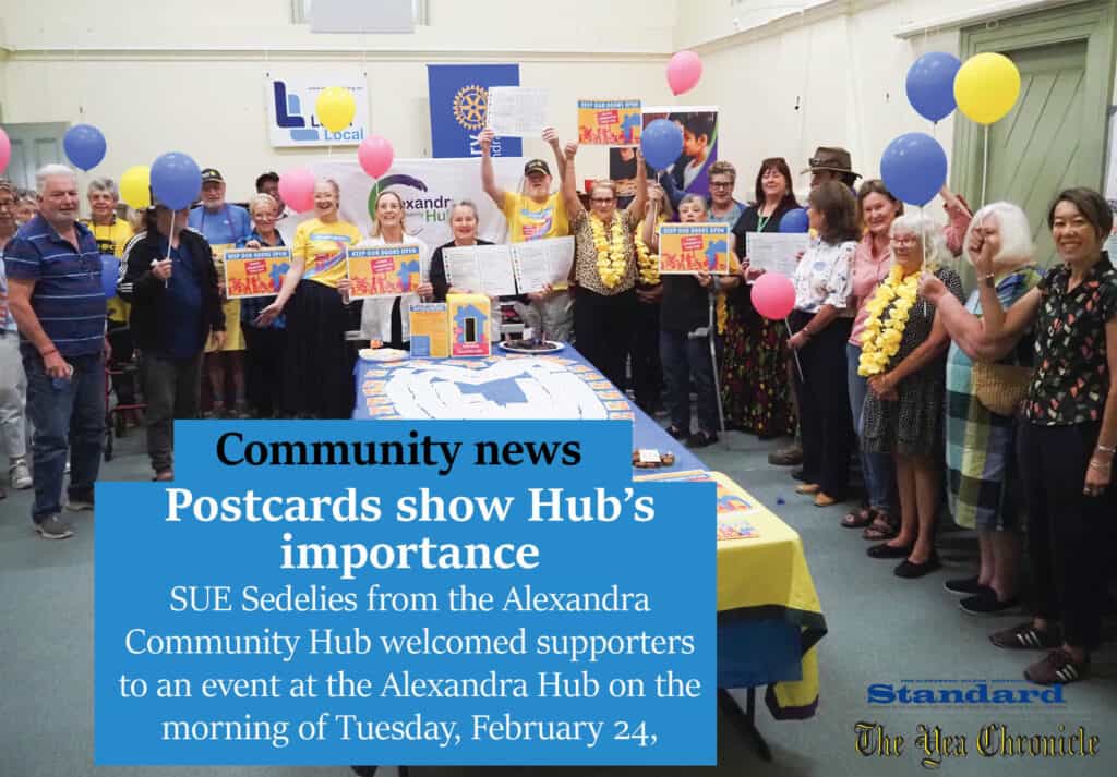 Local supporters gathered at the Alexandra Community Hub on Tuesday, February 24.