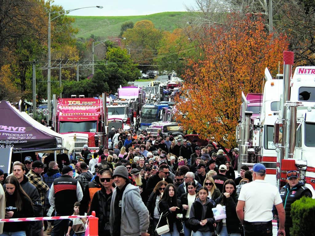 A great crowd at the truck show