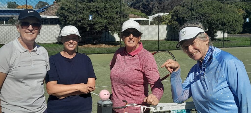 Winter tennis kicks off with pretty in pink theme