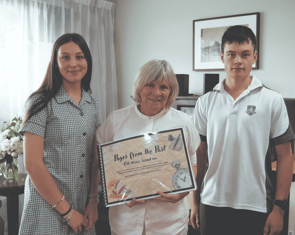 A very special book presented to Kellock residents