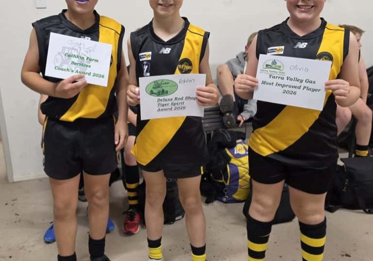 Yea junior footballers play under lights in Nagambie