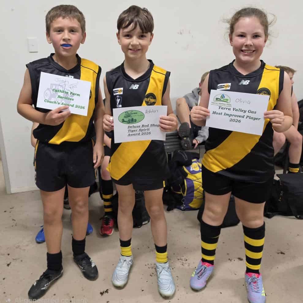 Yea junior footballers play under lights in Nagambie
