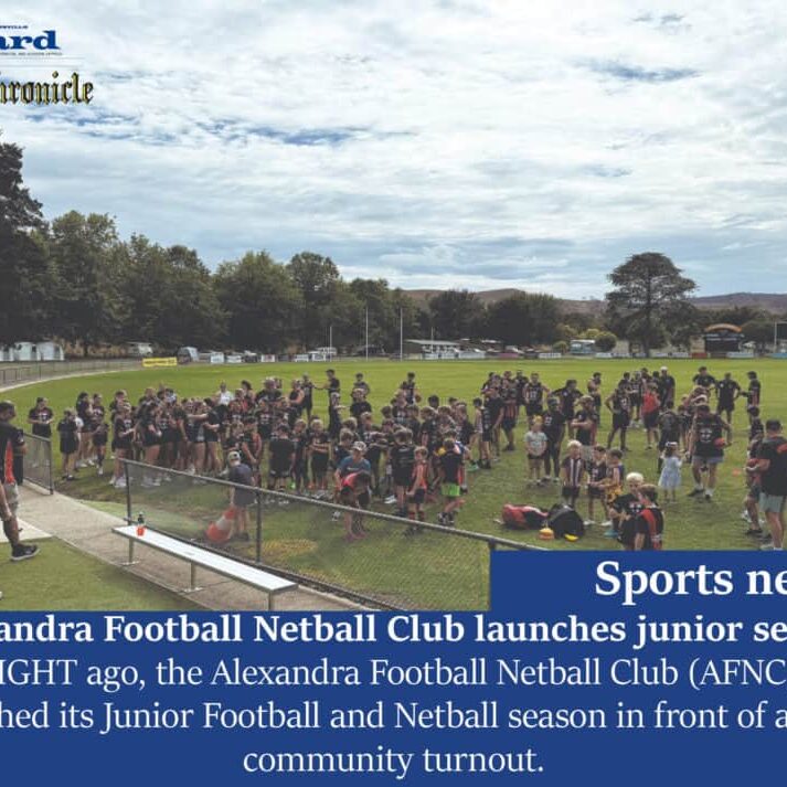 Alexandra Football Netball Club launches junior season