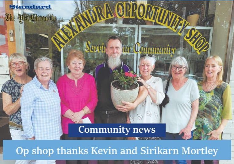 Op shop thanks Kevin and Sirikarn Mortley