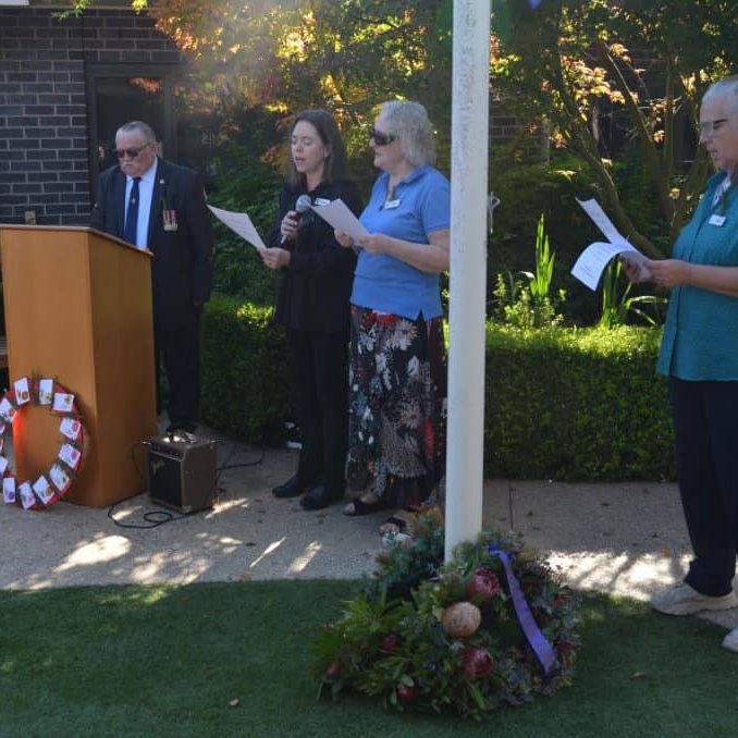 Anzac Day at Kellock Lodge