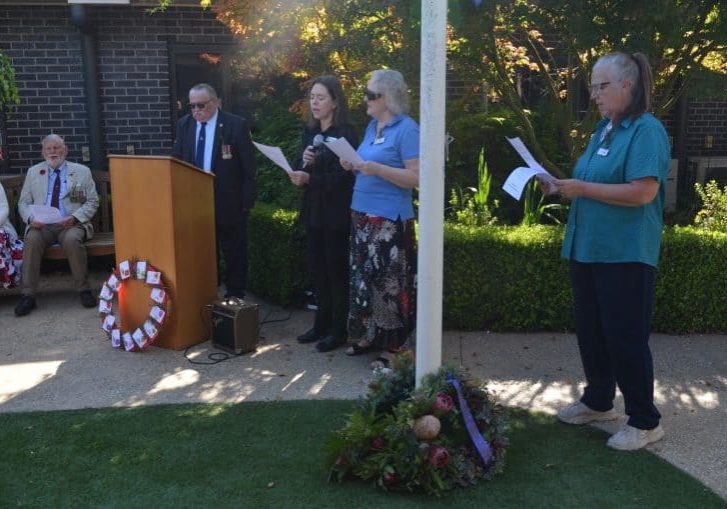 Anzac Day at Kellock Lodge