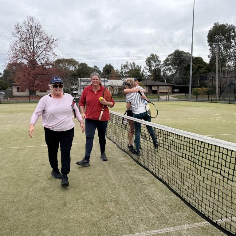 Cold weather for ladies winter tennis rounds