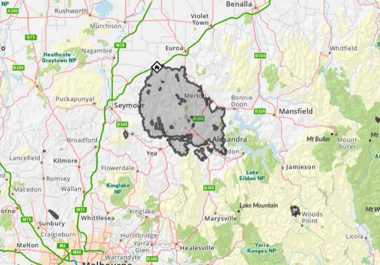 Why is the Longwood fire still on the VicEmergency map?