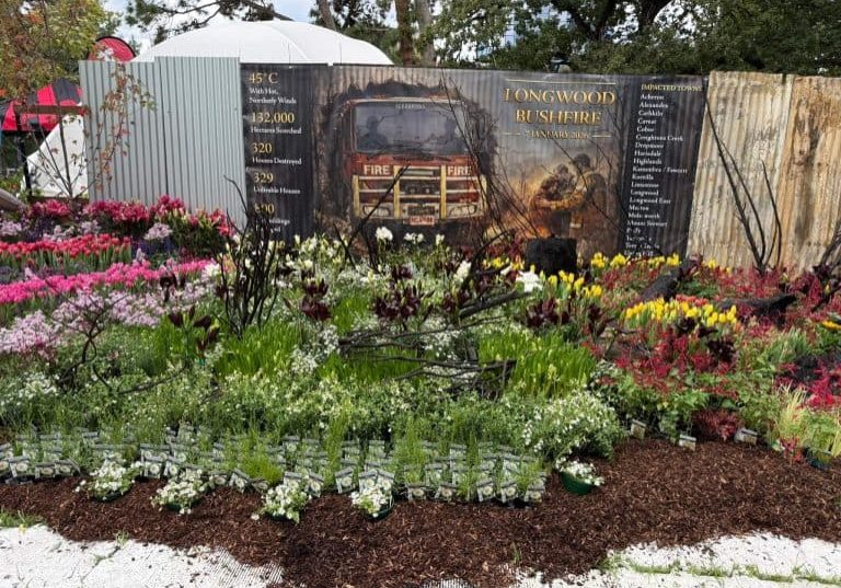 Longwood bushfire flower display at Melbourne Flower Show