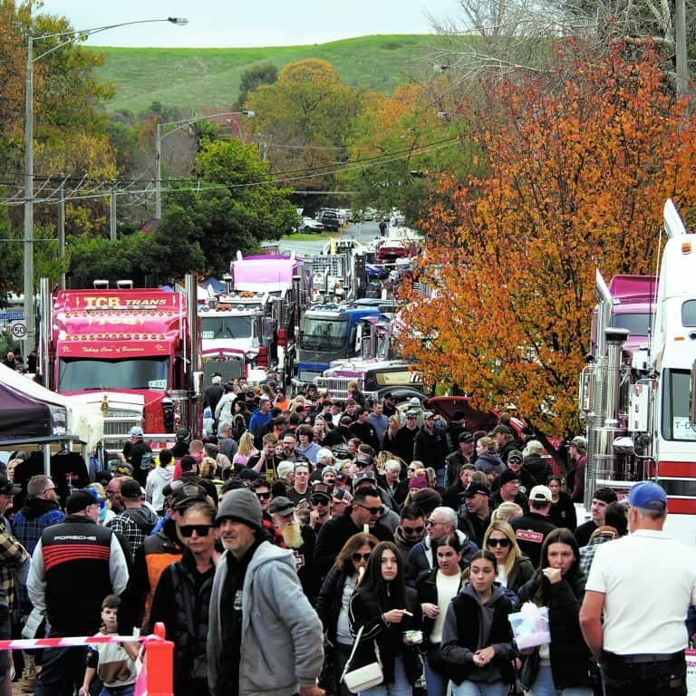 A great crowd at the truck show