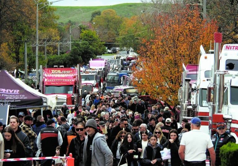 A great crowd at the truck show