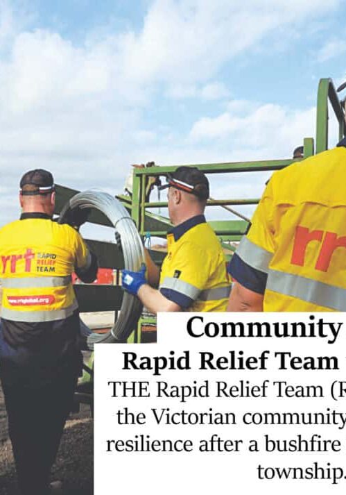 Rapid Relief Team visits Ruffy