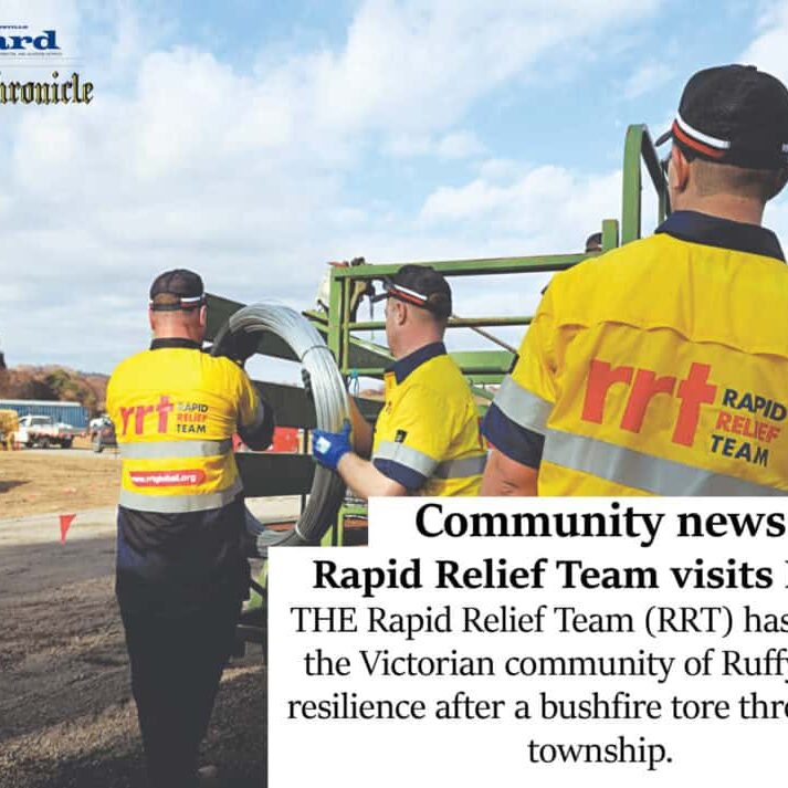 Rapid Relief Team visits Ruffy
