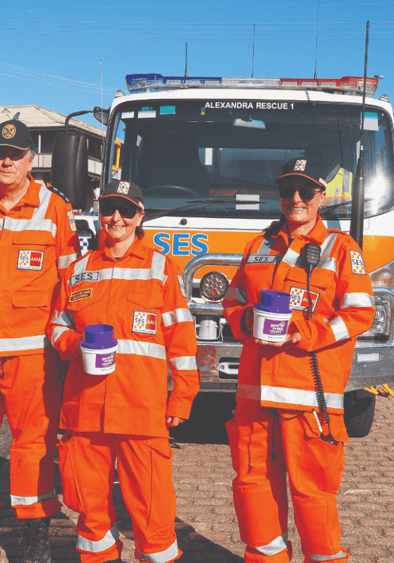 Members of the Alexandra SES collecting for the Good Friday Appeal on Thursday, March 28. Members of the Alexandra SES collecting for the Good Friday Appeal on Thursday, March 28.
