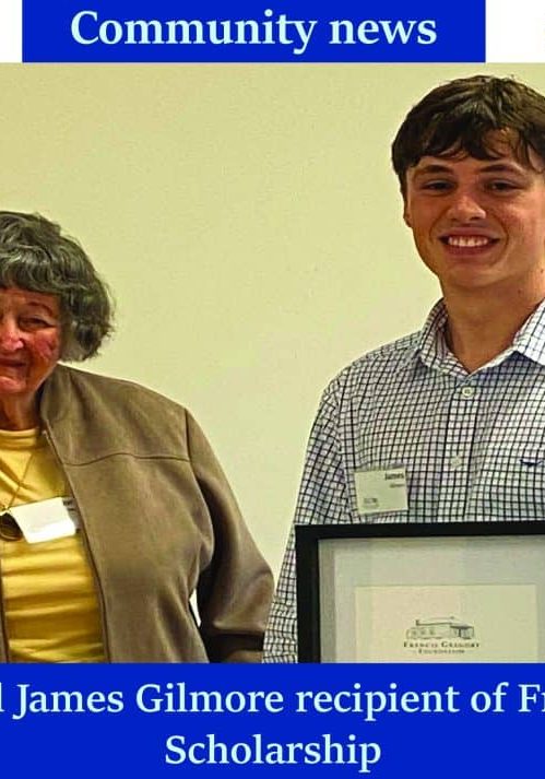 Thornton local James Gilmore recipient of Francis Gregory Scholarship