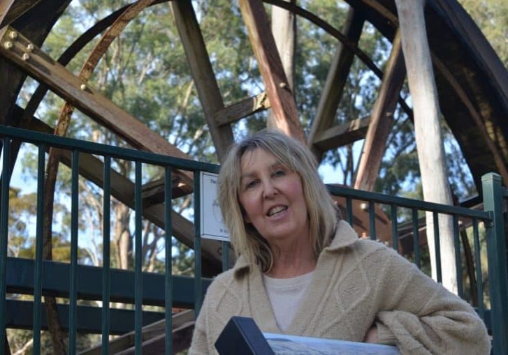 Strath Creek Water Wheel in Pioneer Reserve restored