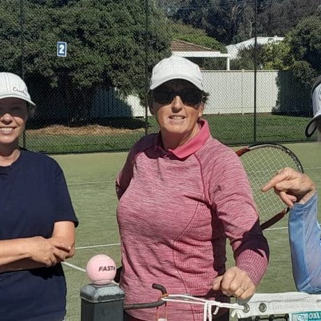 Winter tennis kicks off with pretty in pink theme