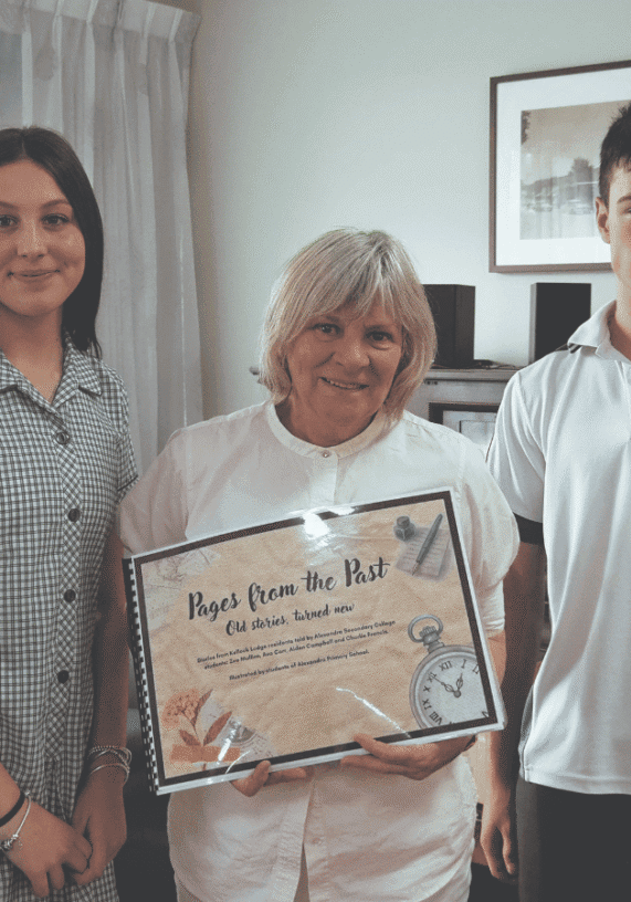 A very special book presented to Kellock residents