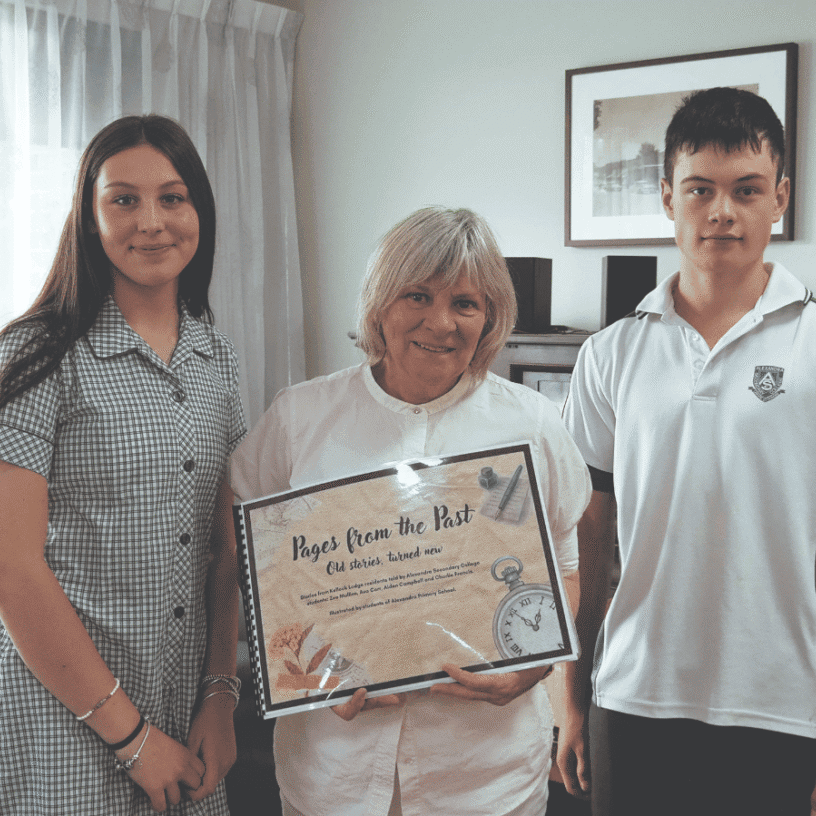 A very special book presented to Kellock residents