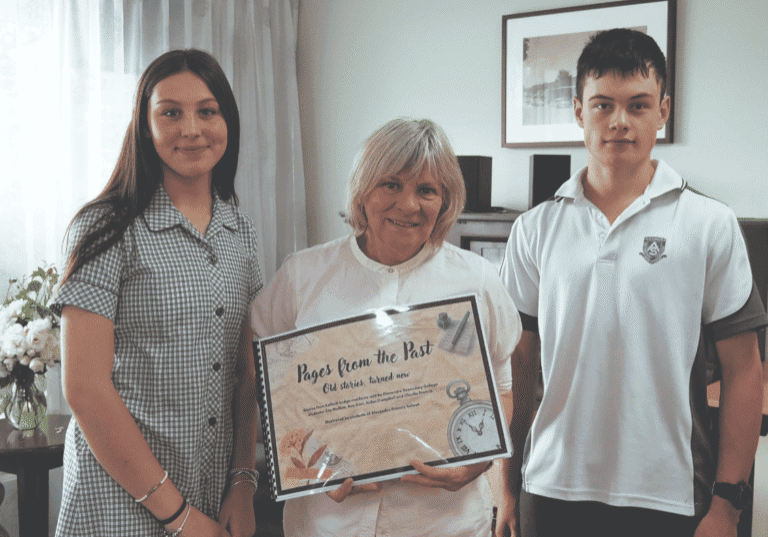 A very special book presented to Kellock residents