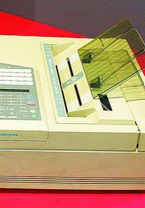 An old fax machine.