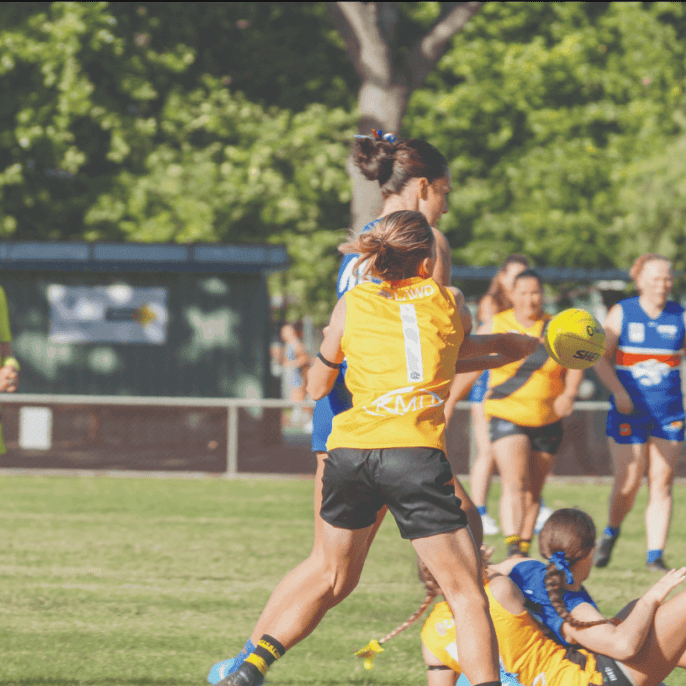 Yea women footballers hit the field