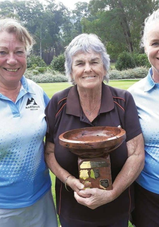 Winners of the Marysville Bowl, Heather Jenkins, Bev Bellman and Jody Doran. Winners of the Marysville Bowl, Heather Jenkins, Bev Bellman and Jody Doran.