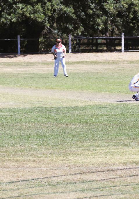 Nathan H puts another batter on his backside with his searing pace.