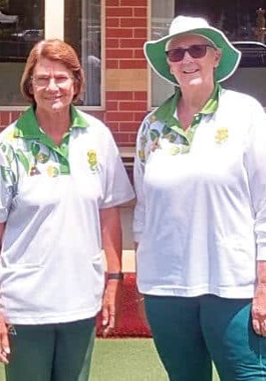 Ladies' Bowls Pairs winners, Viv Cavanagh and Angela Finn. Ladies' Bowls Pairs winners, Viv Cavanagh and Angela Finn.