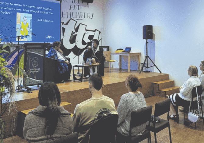 Kirk launches book on life with autism