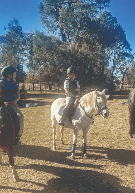 Pony club members go on an adventure Pony club members go on an adventure