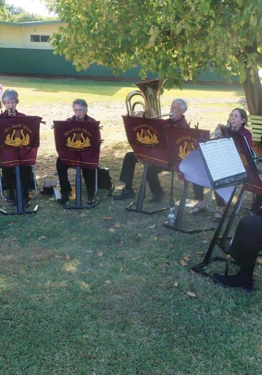 Mitchell Shire Band performing for Yea Probus members. Mitchell Shire Band performing for Yea Probus members.