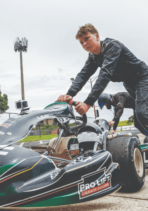 Rya Roberts: karting on track