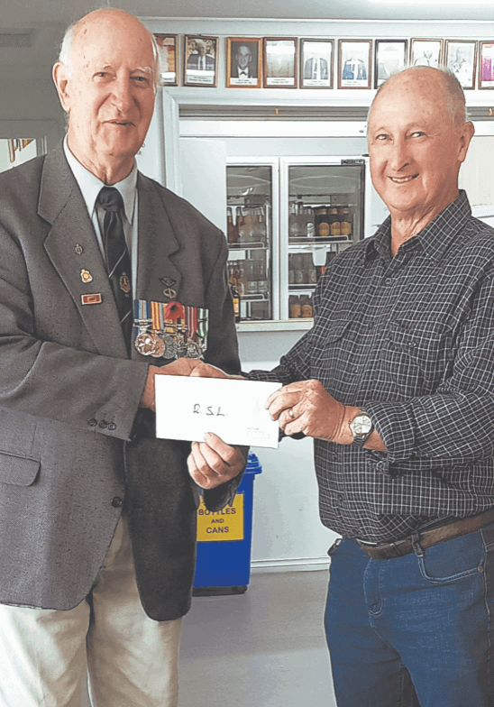 Yea Bowls Club donates to RSL Yea Bowls Club donates to RSL