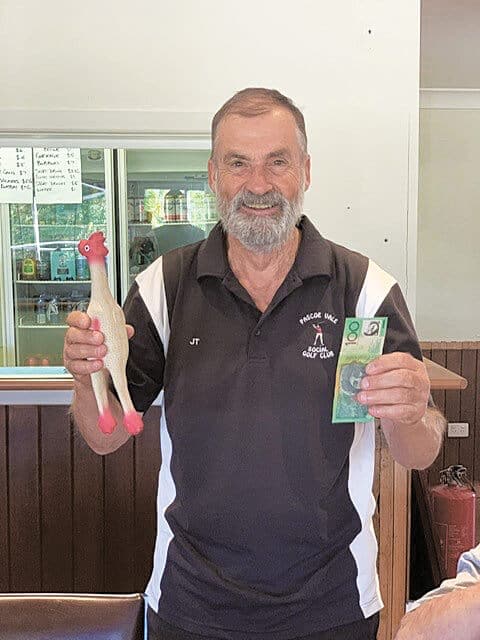 Winner, winner, no chicken dinner. $100 Chooklotto collected by John Tanner.