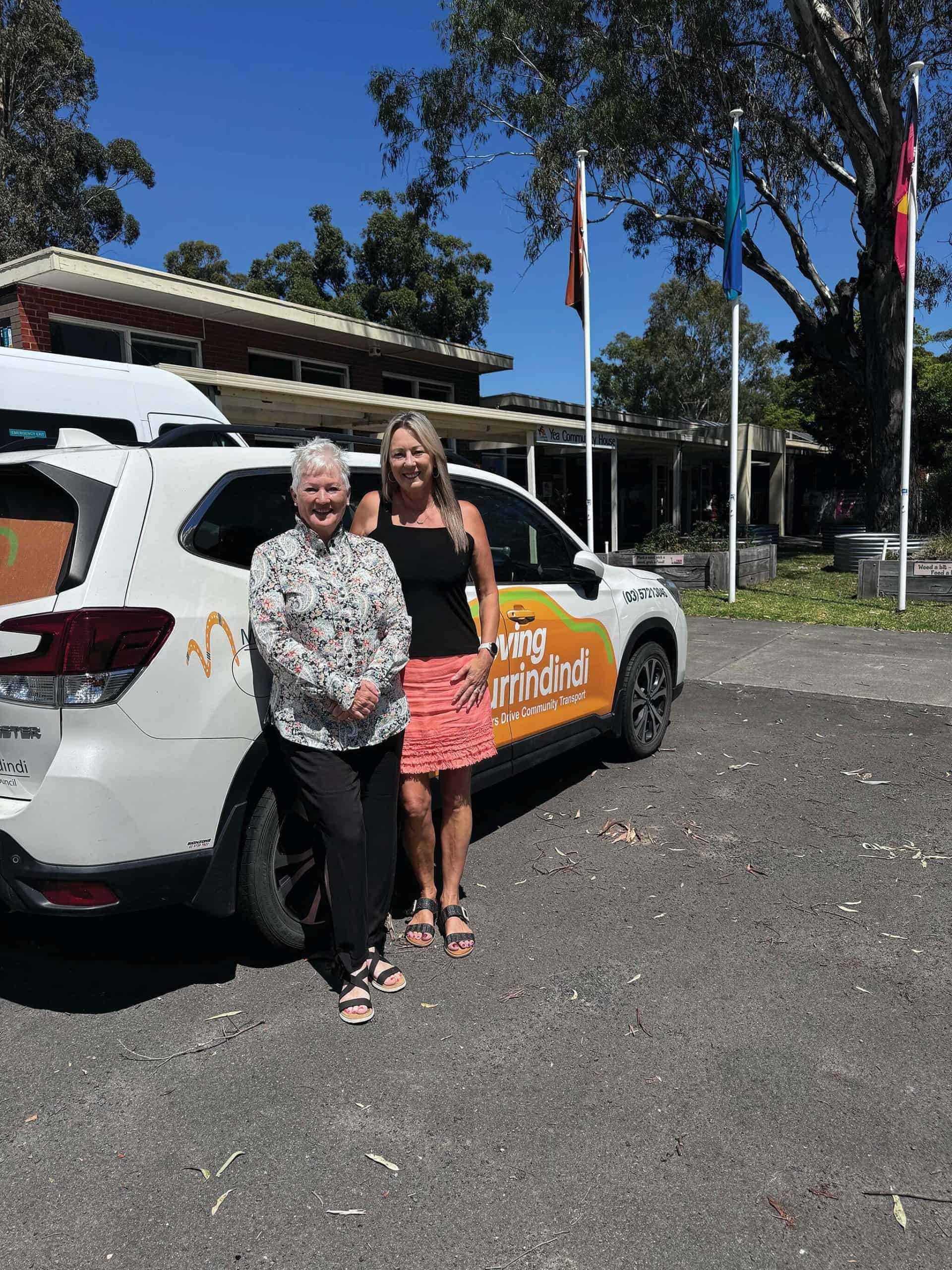 Yea's volunteer drivers, Val Howard and Simone Sier.