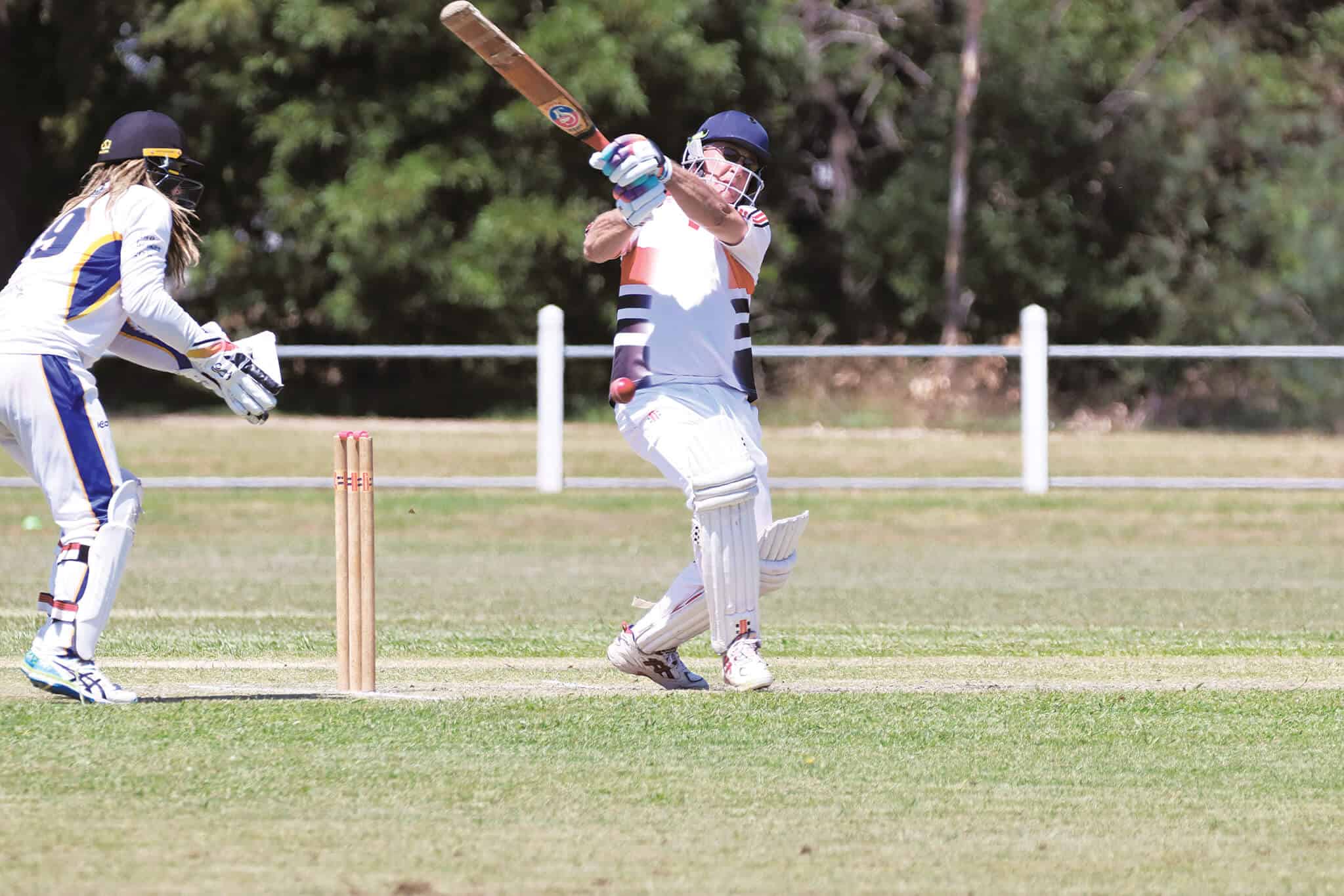 Brett (Fraser-McGurk) Christie smoking another ball in B grade.